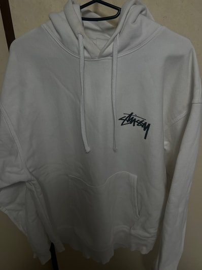 Stussy 8 Ball Fade Hoodie "White"