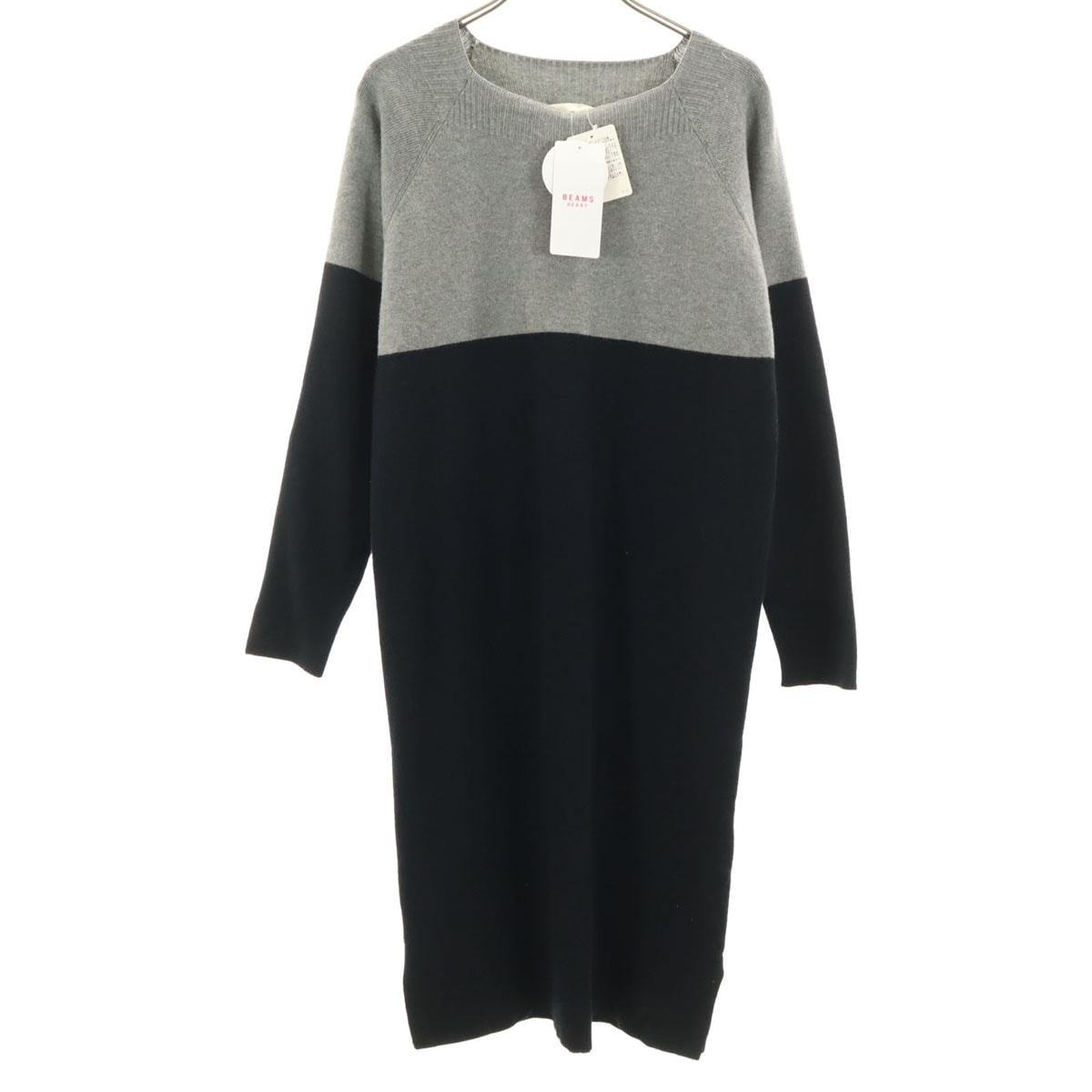 未使用 BEAMS HEART ビームスハート 長袖 ワンピース ブラック系