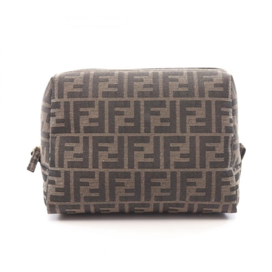 フェンディ FENDI ビューティーポーチ ズッカ ポーチ バッグ キャンバス レディース ブラウン系 8N0171AKBIF0XEC 【新品】