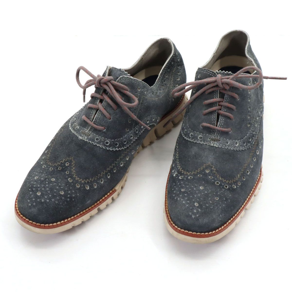 COLE HAAN ゼログランド ウィング オックスフォード レザーシューズ