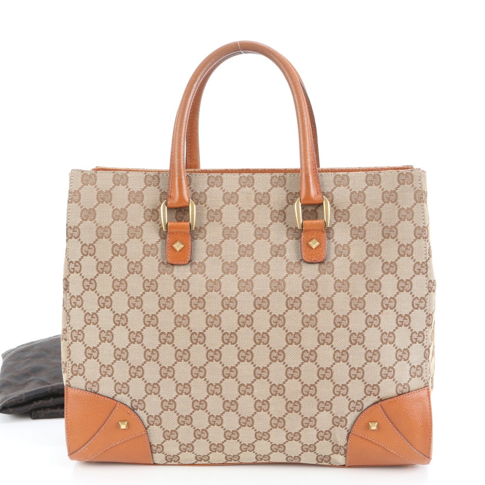 ■極美品 グッチ GGキャンバス 120897 トート バッグ