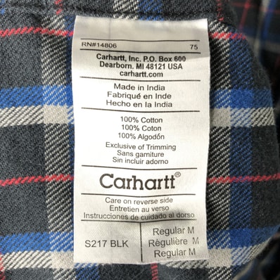 古着 カーハート Carhartt 長袖 フランネルチェックシャツ メンズM相当/eaa607916