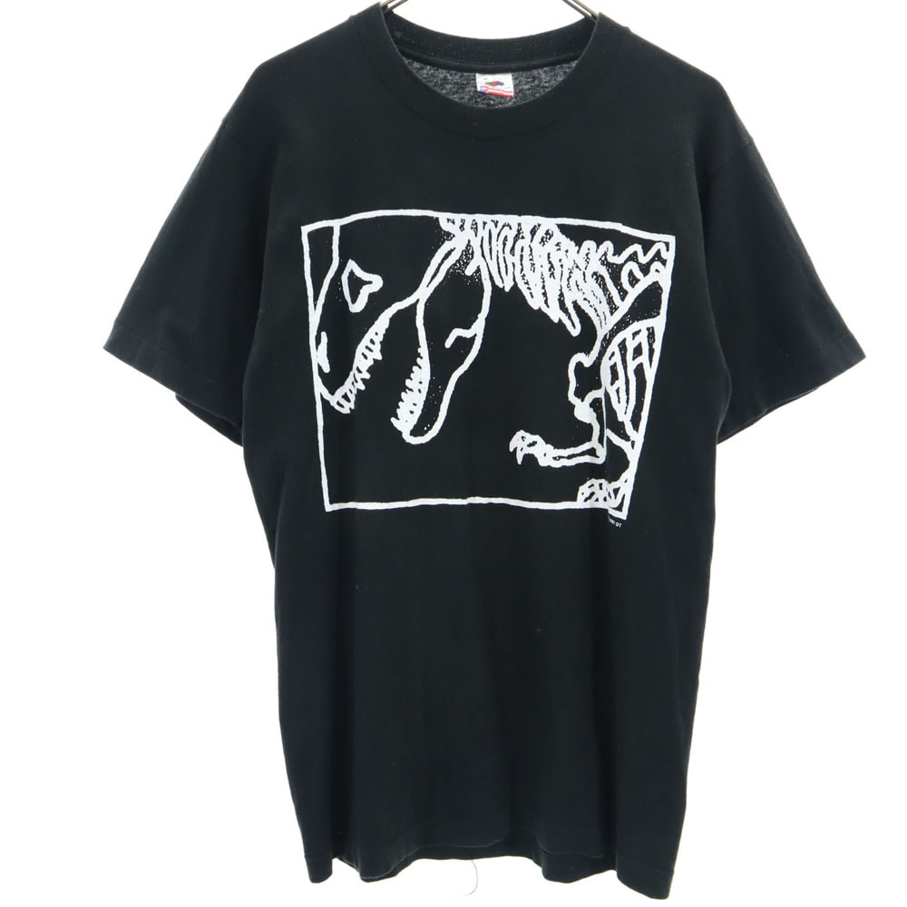 FRUIT OF THE LOOM フルーツオブザルーム 80s USA製 ヴィンテージ 半袖 Tシャツ M 黒