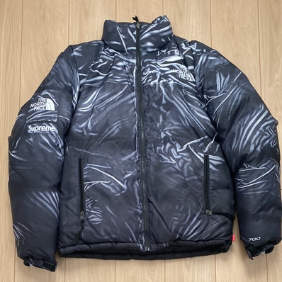 Supreme x The North Face Trompe Loeil Printed Nuptse Jacket "Black"