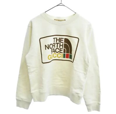 完売品 GUCCI ノースフェイス 限定コラボ スウェット トレーナー ホワイト