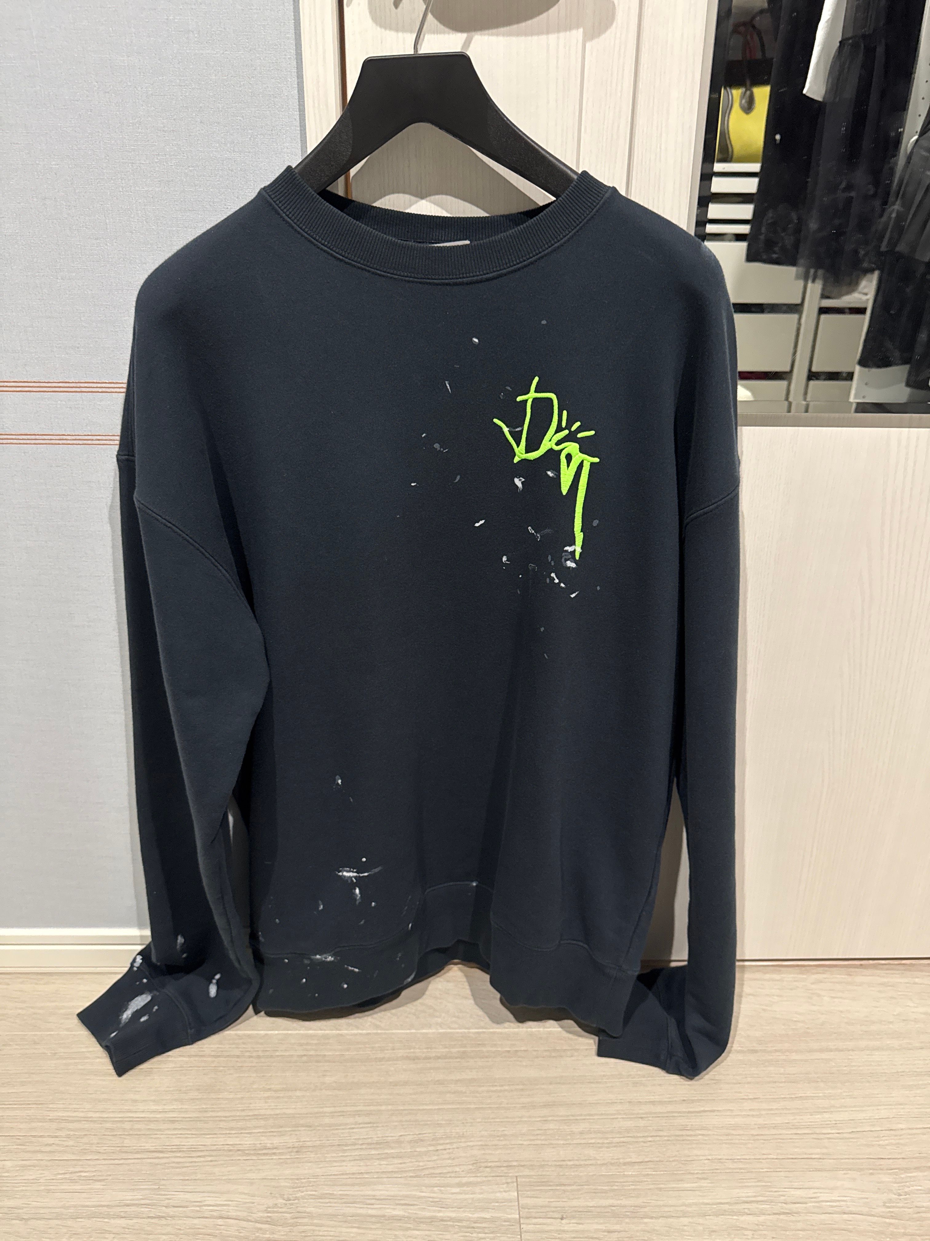 Dior x Cactus Jack Oversize Sweatshirt "Navy Blue"