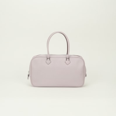 エルメス HERMES プリュムエラン28 バッグ トートバッグ ボックスネパール リラ Lilas パープル Purple 紫 シルバー金具 ハンドバッグ
