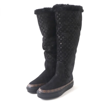 極美品 ルイヴィトン ブーツ ブラック レディース 35