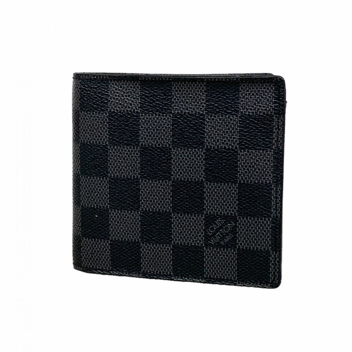 【6gb2285-k】ルイヴィトン 財布 ダミエ・グラフィット ポルトフォイユマルコ N62664 ブラック グレー【中古】メンズ