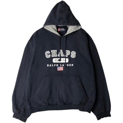 古着 ラルフローレン Ralph Lauren CHAPS チャップス スウェットプルオーバーパーカー メンズXXL相当/eaa630082