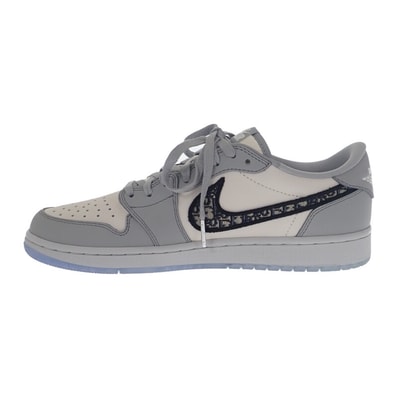 ディオール Dior Dior ディオール ナイキ NIKE 1 LOW OG エアジョーダン ワン ロー 世界8500足 限定 CN8608-002 スニーカー ブラック グレー ホワイト 27.0cm メンズ【中古】【Sランク】
