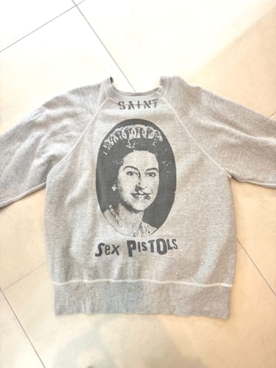 SAINT Mxxxxxx x Sex PistoLS SP_Crew Swt_Queen "Gray"