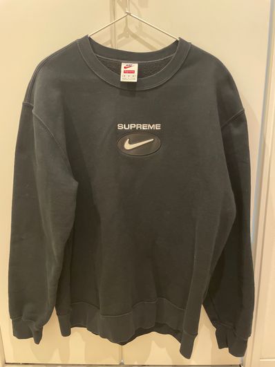 Supreme / Nike Jewel Crewneck "Black"