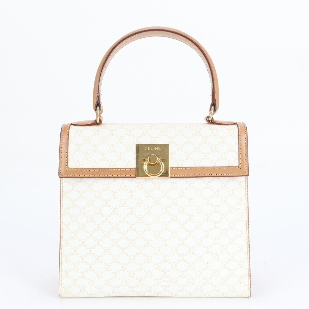 ■極美品 セリーヌ マカダムハンドバッグ
