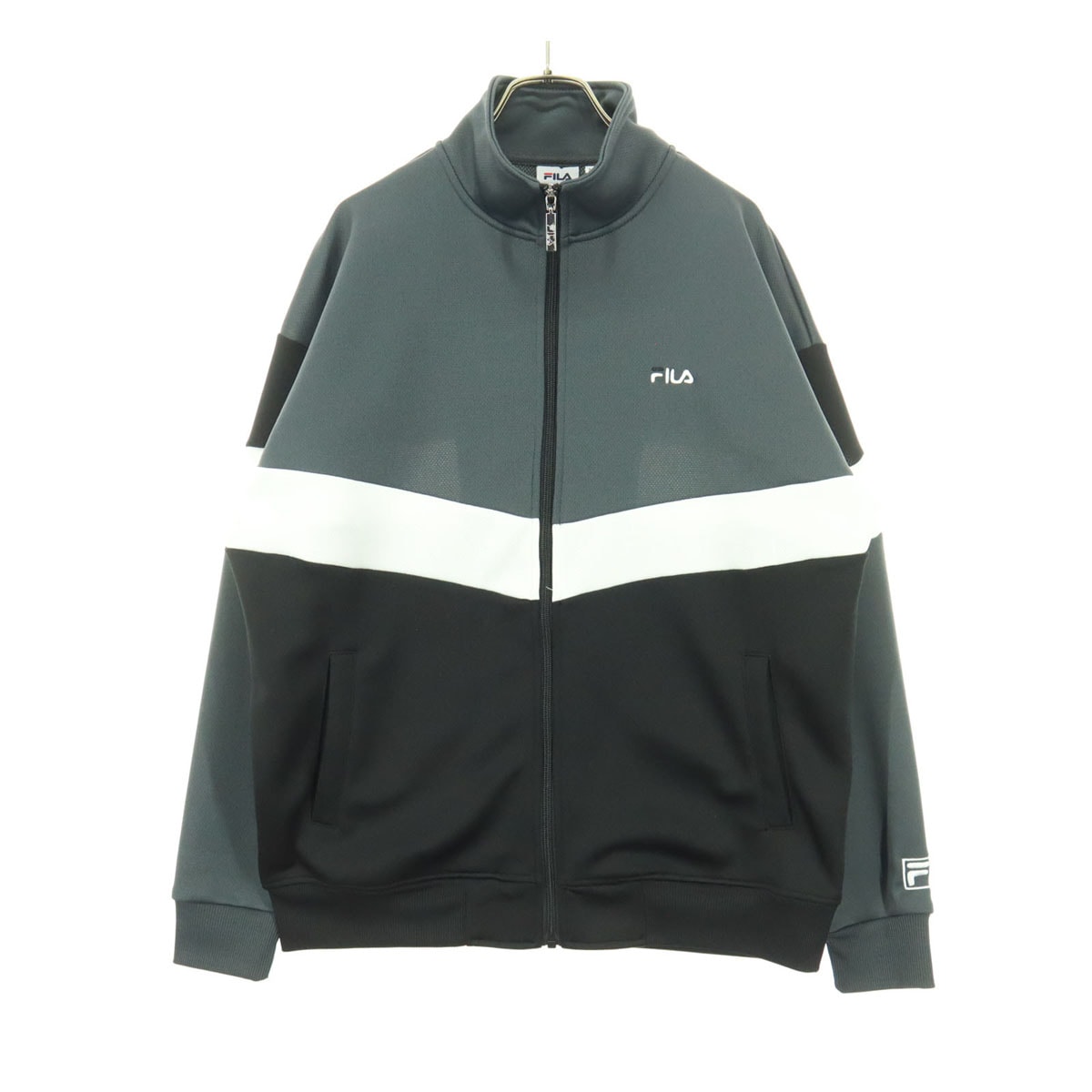 FILA フィラ ロゴ 長袖 トラックジャケット M ジャージ