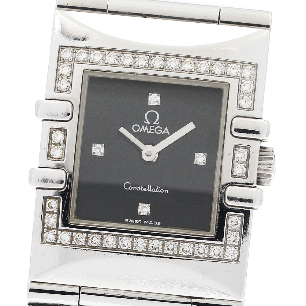 オメガ コンステレーション ダイヤベゼル  クォーツ レディース 【中古】