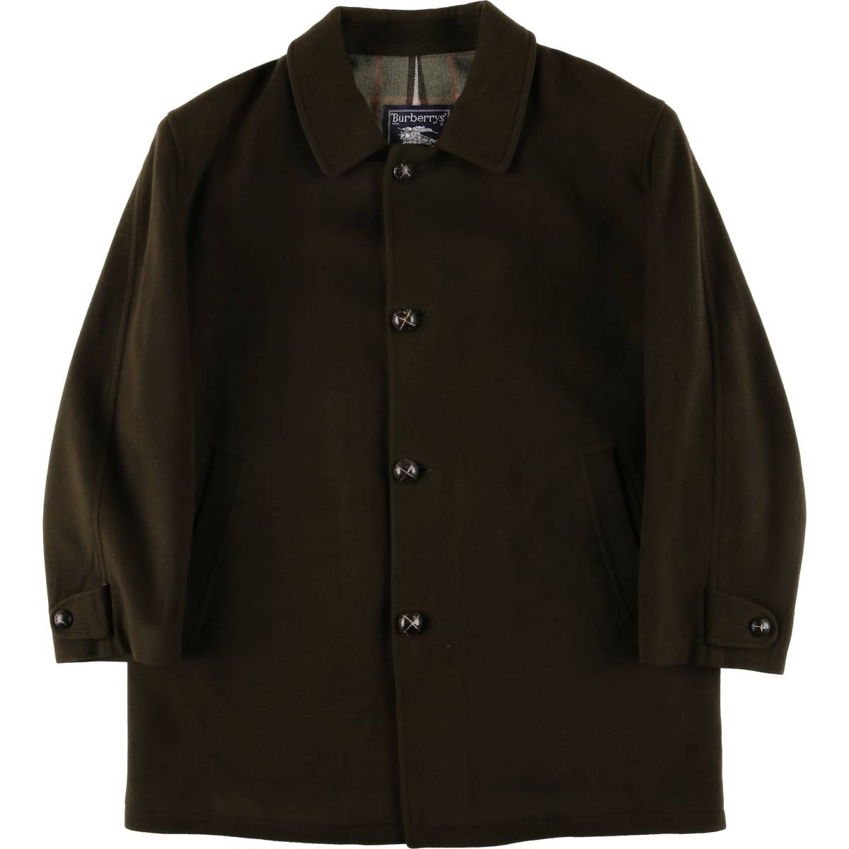 古着 バーバリー Burberry's ウールハーフコート スペイン製 メンズXL相当/eaa603226