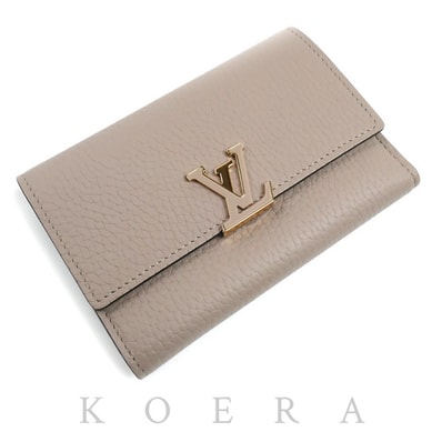 LOUIS VUITTON ルイ・ヴィトン ポルトフォイユ・カプシーヌ コンパクト 三つ折り財布 ガレ M62159 IC レディース【中古】【美品】