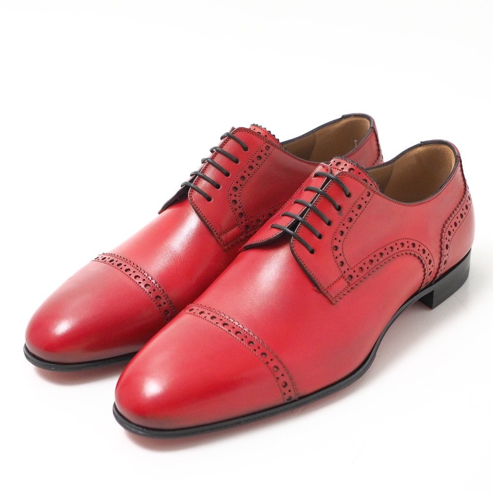 Christian Louboutin クリスチャンルブタン ドレスシューズ サイズ39 1/2 ストレートチップ レザー 外羽根 靴 ブランド古着【中古】20250626/RA5148