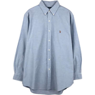 古着 ラルフローレン Ralph Lauren CUSTOM FIT 長袖 ボタンダウンシャツ メンズL相当/eaa676411