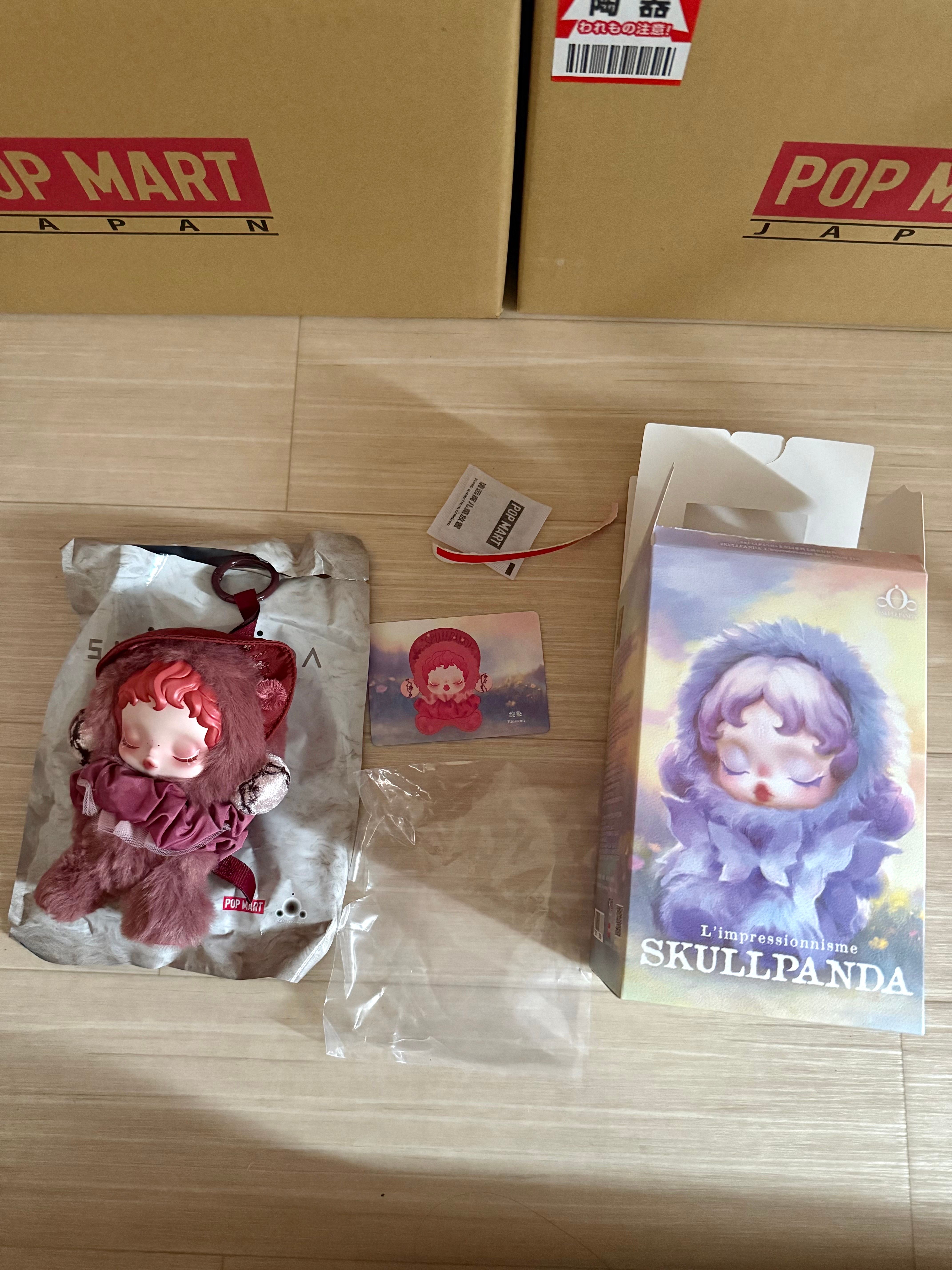 POP MART SKULLPANDA L'impressionnisme Series Plush Doll Blossom