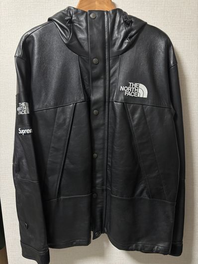 Supreme x The North Face Leather Mountain Parka "Black"