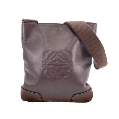 ロエベ LOEWE レザー アナグラム ショルダーバッグ【中古】