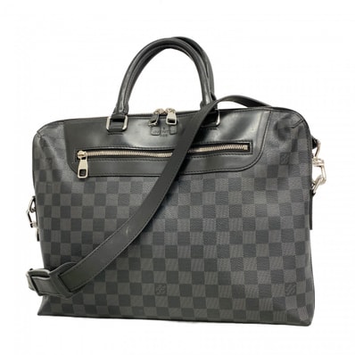 ★最終価格★SALE【6ce6241-k】ルイヴィトン ビジネスバッグ ダミエ・グラフィット PDJ ポルトドキュマンジュールNM N48260 ブラック 2wayバッグ【中古】メンズ