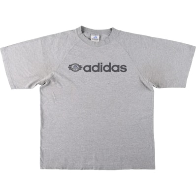 古着 アディダス adidas ロゴプリントTシャツ USA製 メンズL相当/eaa664419