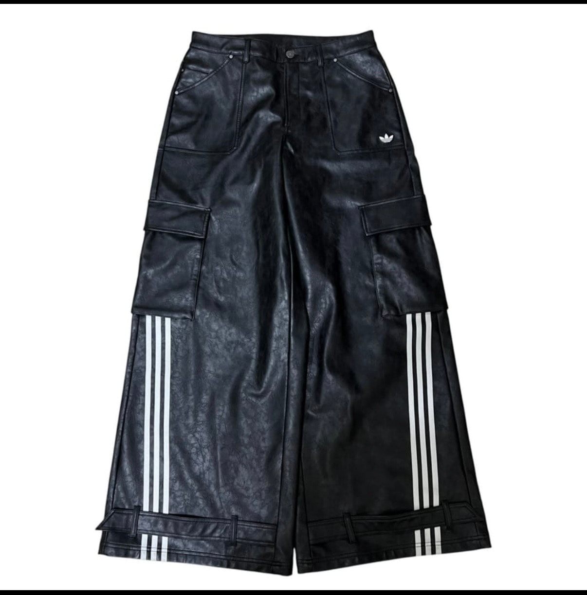 adidas Adilenium Season 3 Vintage Faux Leather Pants "Black"