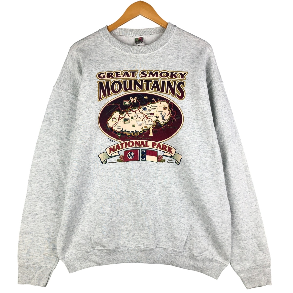 古着 00年代 フルーツオブザルーム FRUIT OF THE LOOM プリントスウェットシャツ トレーナー メンズXL相当/eaa482393