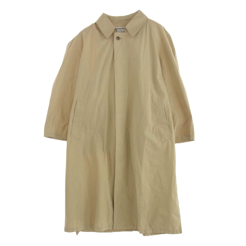 Christian Dior クリスチャンディオール コート 80年代 ヴィンテージ LE CONNAISSEUR ステンカラーコート バルマカーンコート ベージュ系 40S【中古】