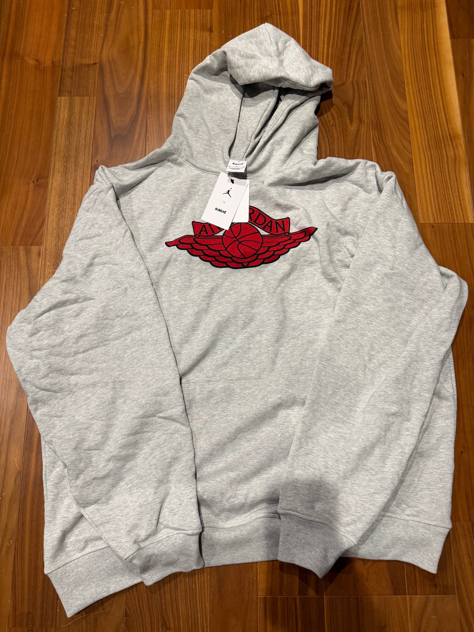 Nike Jordan x SAINT Mxxxxxx M J SM Fleece Hoodie "Grey"