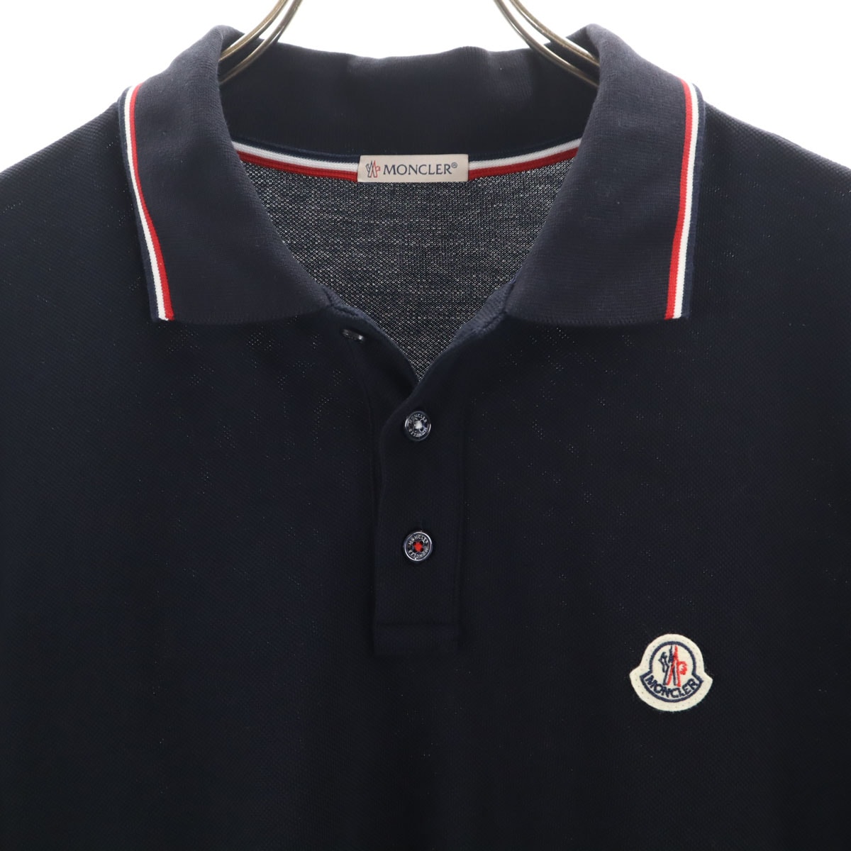 B (目立った傷や汚れなし)】MONCLER モンクレール 半袖 ポロシャツ L