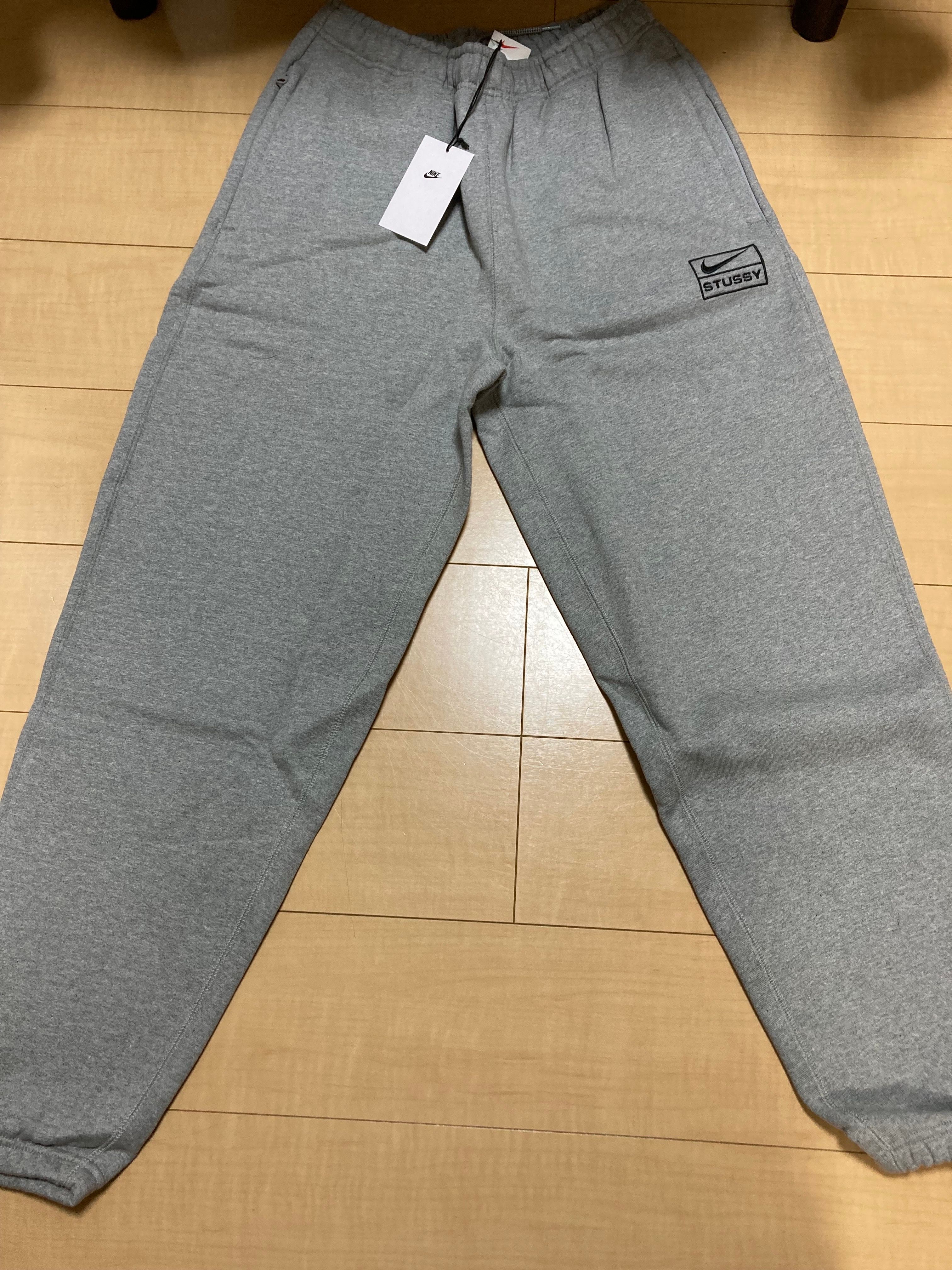 Stussy × Nike NRG Washed Fleece Pant (Asia Size) "Grey" DJ9491-063