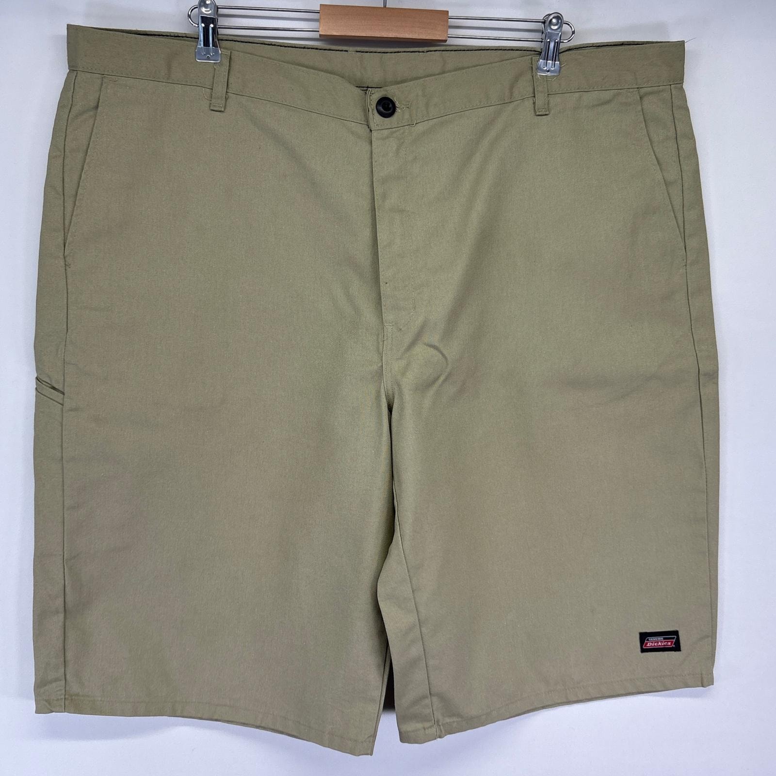 古着 ディッキーズ Dickies ショートパンツ ワーク ハーフ 半ズボン 短パン 大きいサイズ ワンポイントロゴ w44  ベージュ系 メンズ