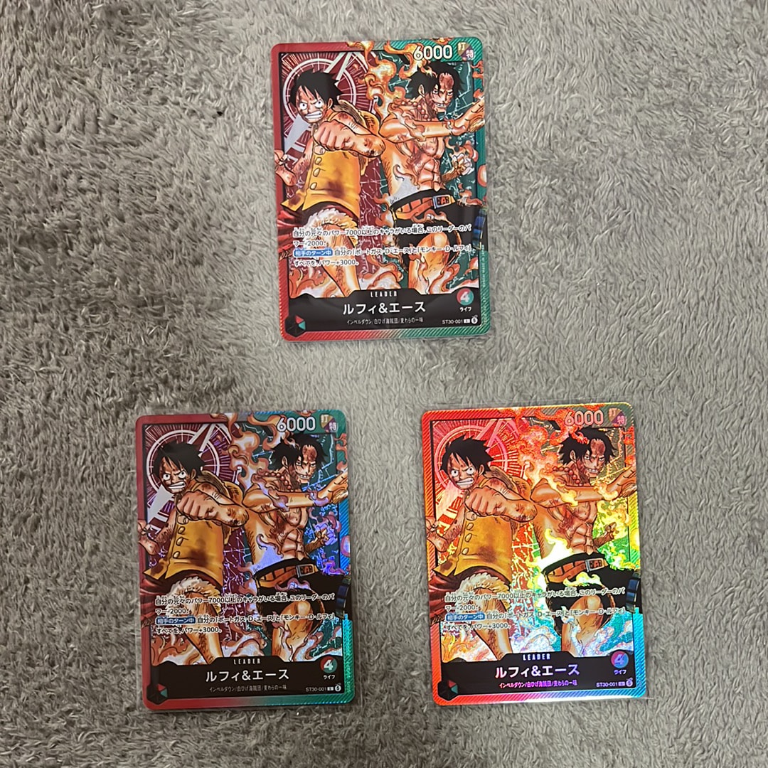 ルフィ&エース L [ST30-001](スタートデッキEX「ルフィ&エース」)