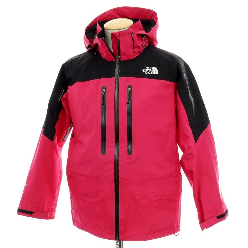 【中古】ザノースフェイス THE NORTH FACE RTG Flight Jacket GORE-TEX ナイロン マウンテンパーカー ピンクxブラック【サイズS】【メンズ】