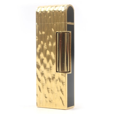 美品 ダンヒル
ライター ブラック ゴールド メンズ