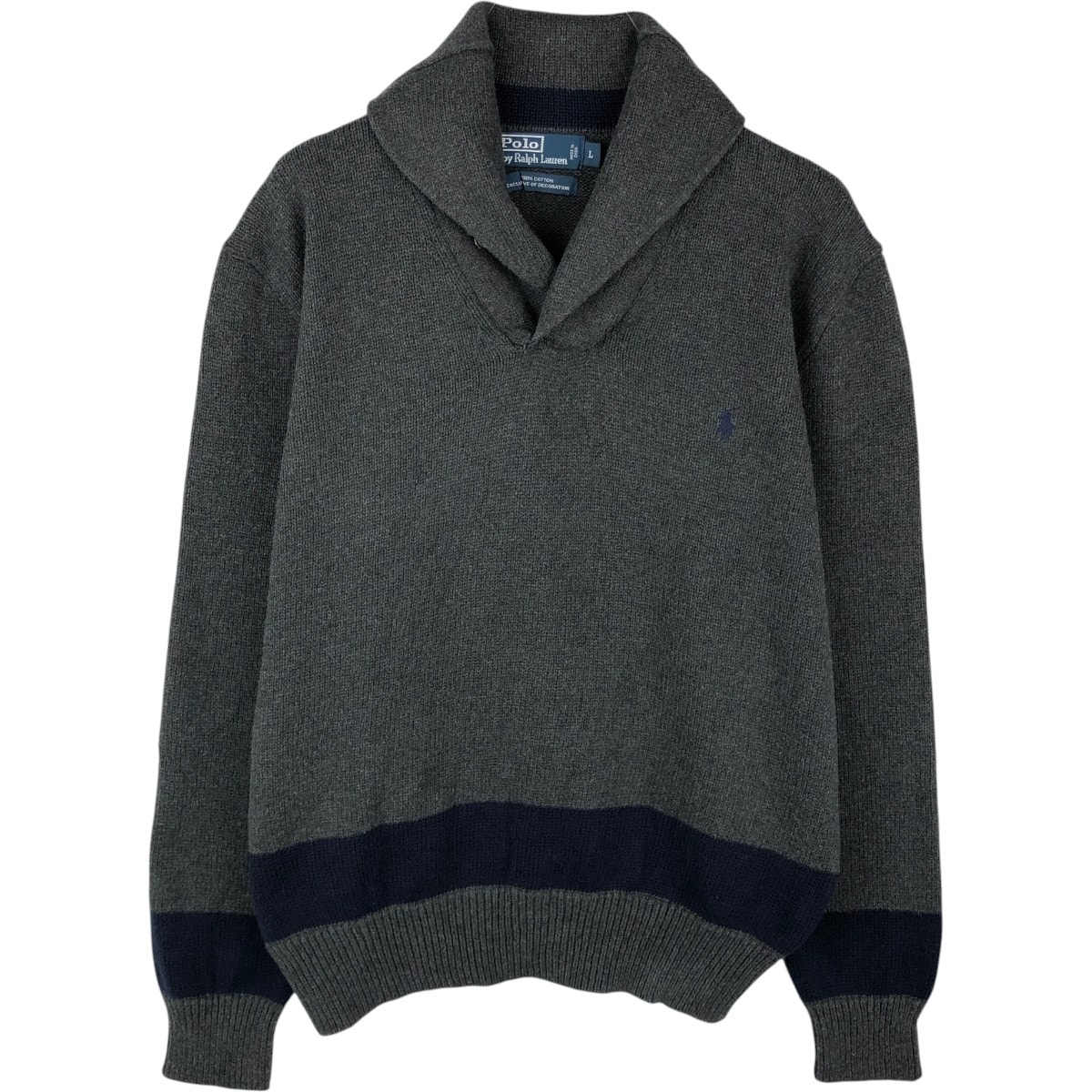 古着 ラルフローレン Ralph Lauren POLO by Ralph Lauren コットンニットセーター メンズL相当/eaa654415