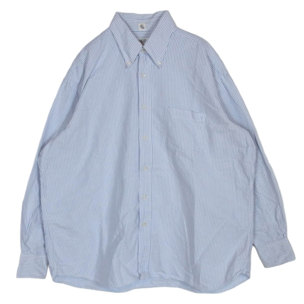 KAPTAIN SUNSHINE キャプテンサンシャイン INDIVIDUALIZED SHIRTS インディビジュアライズドシャツ x INDIVIDUALIZED SHIRTS インディビジュアライズドシャツ ストライプ BD 長袖 シャツ L【中古】