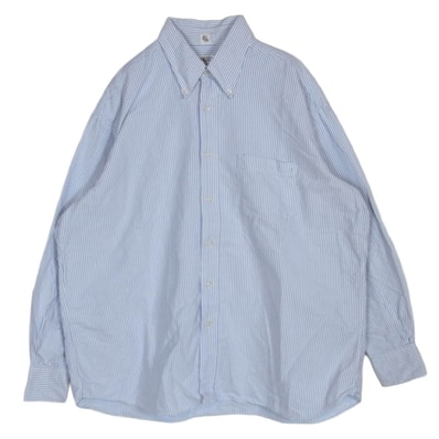 KAPTAIN SUNSHINE キャプテンサンシャイン INDIVIDUALIZED SHIRTS インディビジュアライズドシャツ x INDIVIDUALIZED SHIRTS インディビジュアライズドシャツ ストライプ BD 長袖 シャツ L【中古】