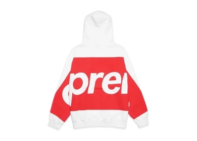 Supreme Big Logo Hooded Sweatshirt "White"