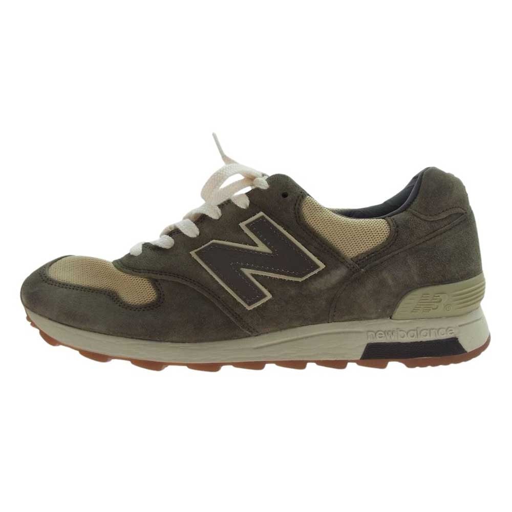 NEW BALANCE ニューバランス スニーカー M1400OB 観賞用 USA製 1400 スエード メッシュ スニーカー グレー系 9.5D【中古】