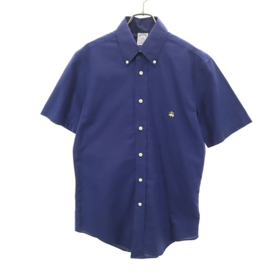 Brooks Brothers ブルックスブラザーズ 346 半袖 ボタンダウンシャツ S ネイビー
