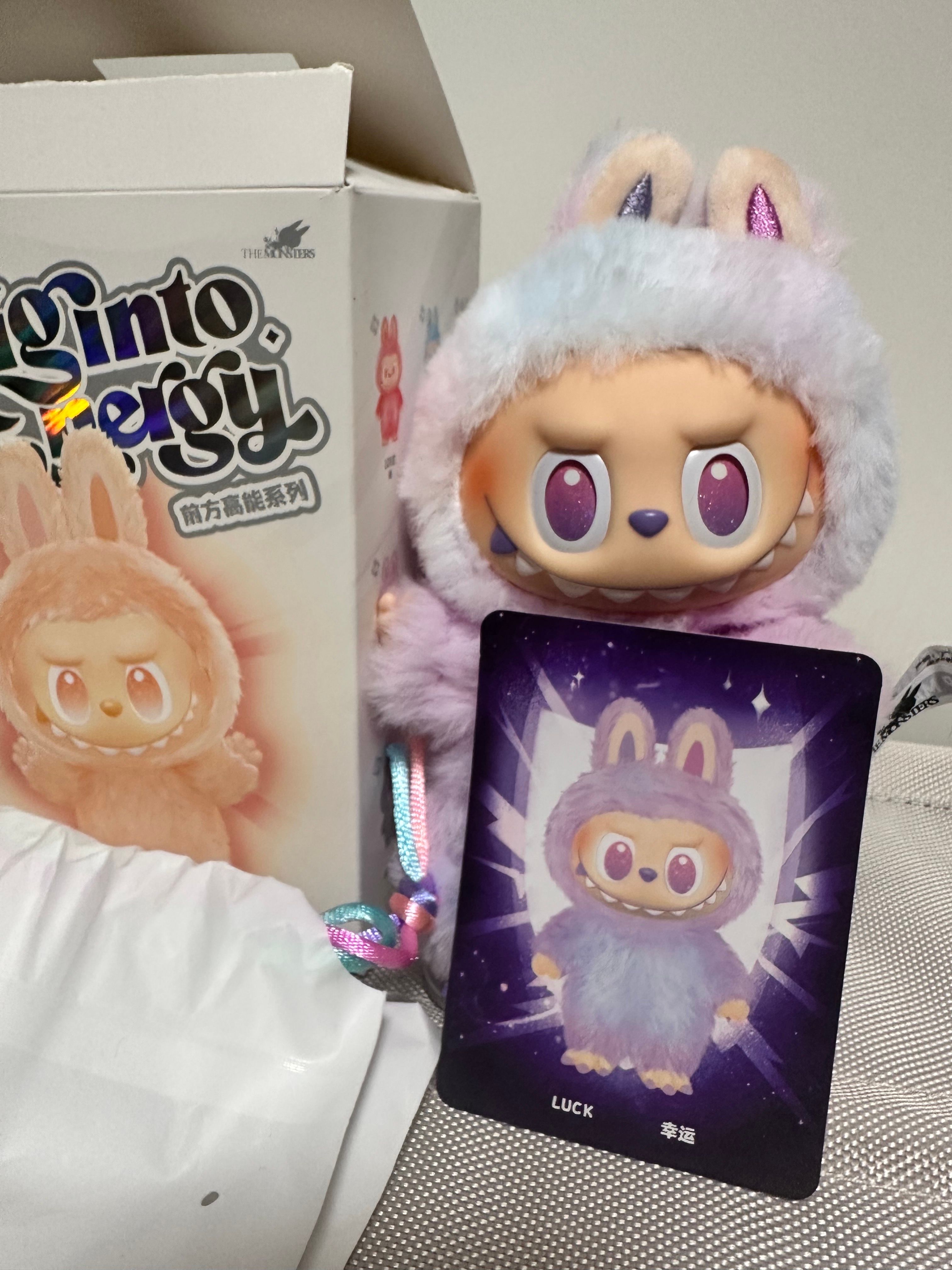 POP MART THE MONSTERS (LABUBU) Big into Energy Series Plush Pendant LUCK