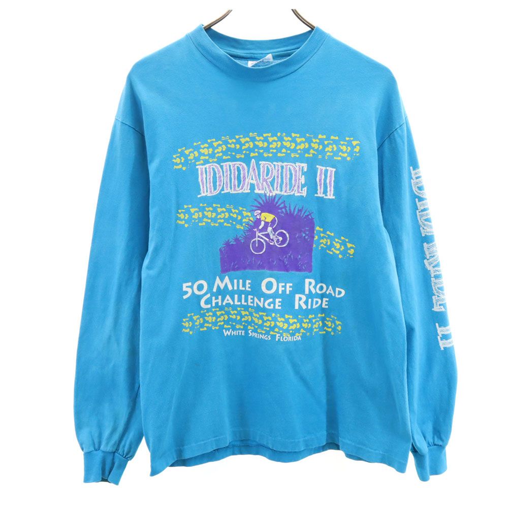 Hanes 90s 長袖 シングルステッチ 協賛系 Tシャツ