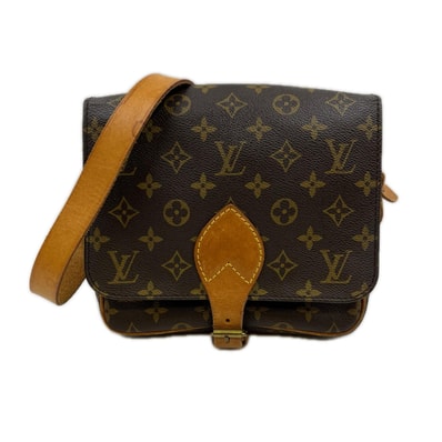 LOUIS VUITTON ルイヴィトン ショルダーバッグ モノグラム カルトシエール M51253 ブラウン シミ・キズ・型崩れ・使用感有