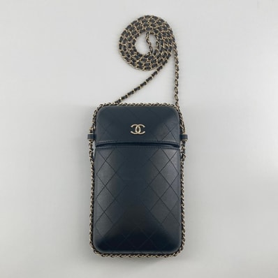 CHANEL(シャネル) ココマーク チェーン フォンホルダー 25番台 A94471 ショルダーバッグ ブラック