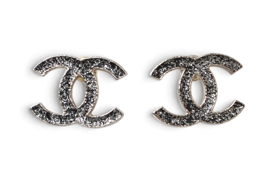 シャネル ピアス CHANEL アクセサリー CC/ロゴ ココマーク シルバー/ブラックメタリック 12C【中古】